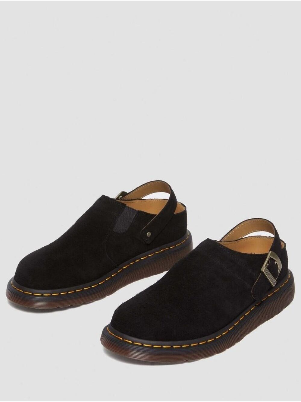 NWOT Dr. Martens Isham Desert Oasis Suede Mule Clogs Black Size 5 - Picture 3 of 15